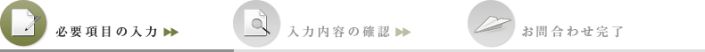 必要項目の入力